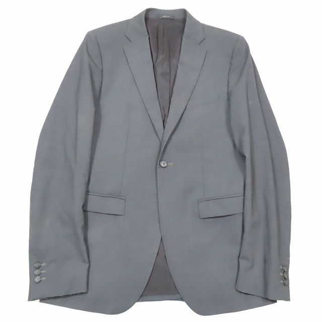 ジルサンダー JIL SANDER スーツ セットアップ テーラードジャケット ブレザー スラックス テーパードパンツ 46 グレー 6 メンズ