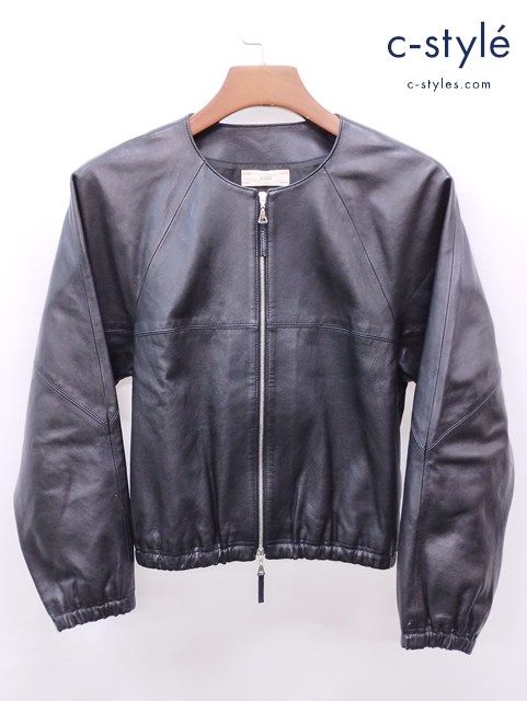 F019 人気 unfil アンフィル レザージャケット 1 ブラック OSFL-UW112 レディース Q