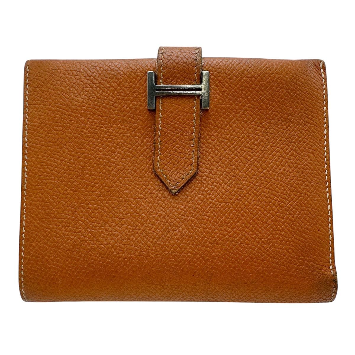 エルメス SV金具 2つ折り財布 ベアンコンパクト 二つ折り財布 HERMES 