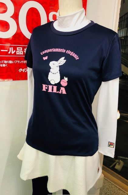 FILA フィラ テニス ウェア ウサギ グラフィックTシャツ Mサイズ 新品