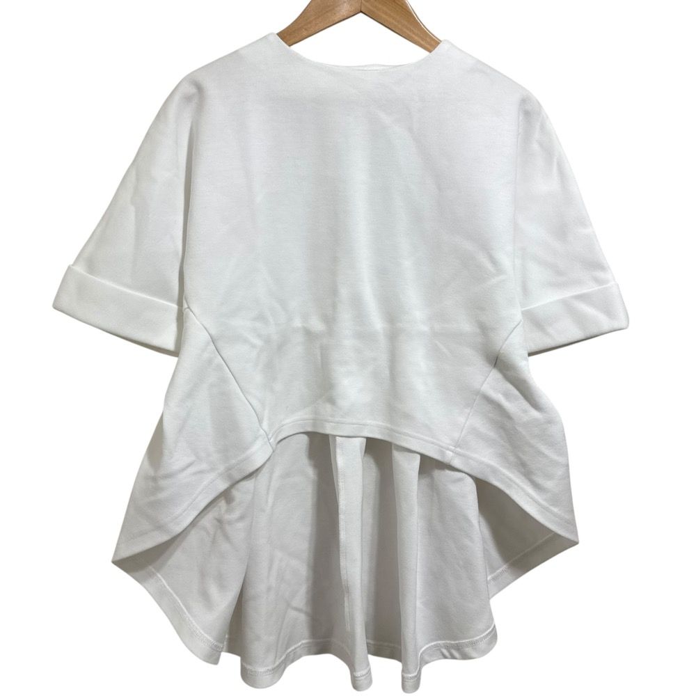 美品 Cygne シーニュ 半袖 アシンメトリーヘム フリル プルオーバー