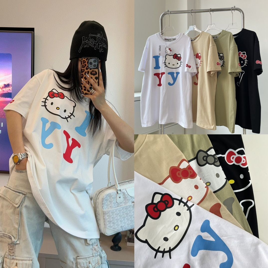 OPEN YY ハローキティ ☆コラボ Tシャツ