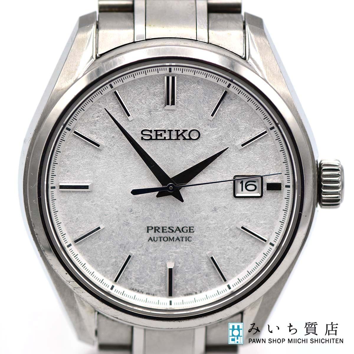 腕時計 稼働 SEIKO セイコー プレサージュ 6R15-0A40自動巻き 裏スケ シルバー色文字盤 箱有 ok124