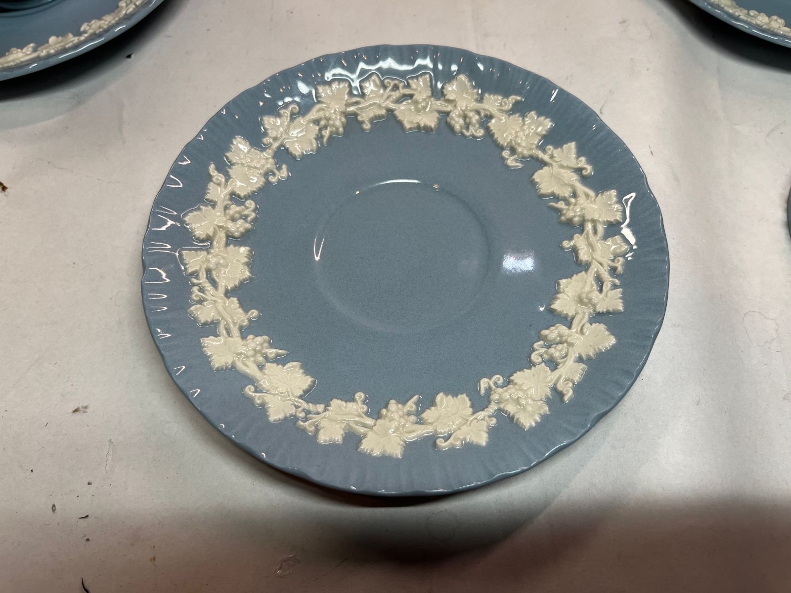 ☆5客セット☆WEDGWOOD ウェッジウッド エンボス クイーンズ ウェア