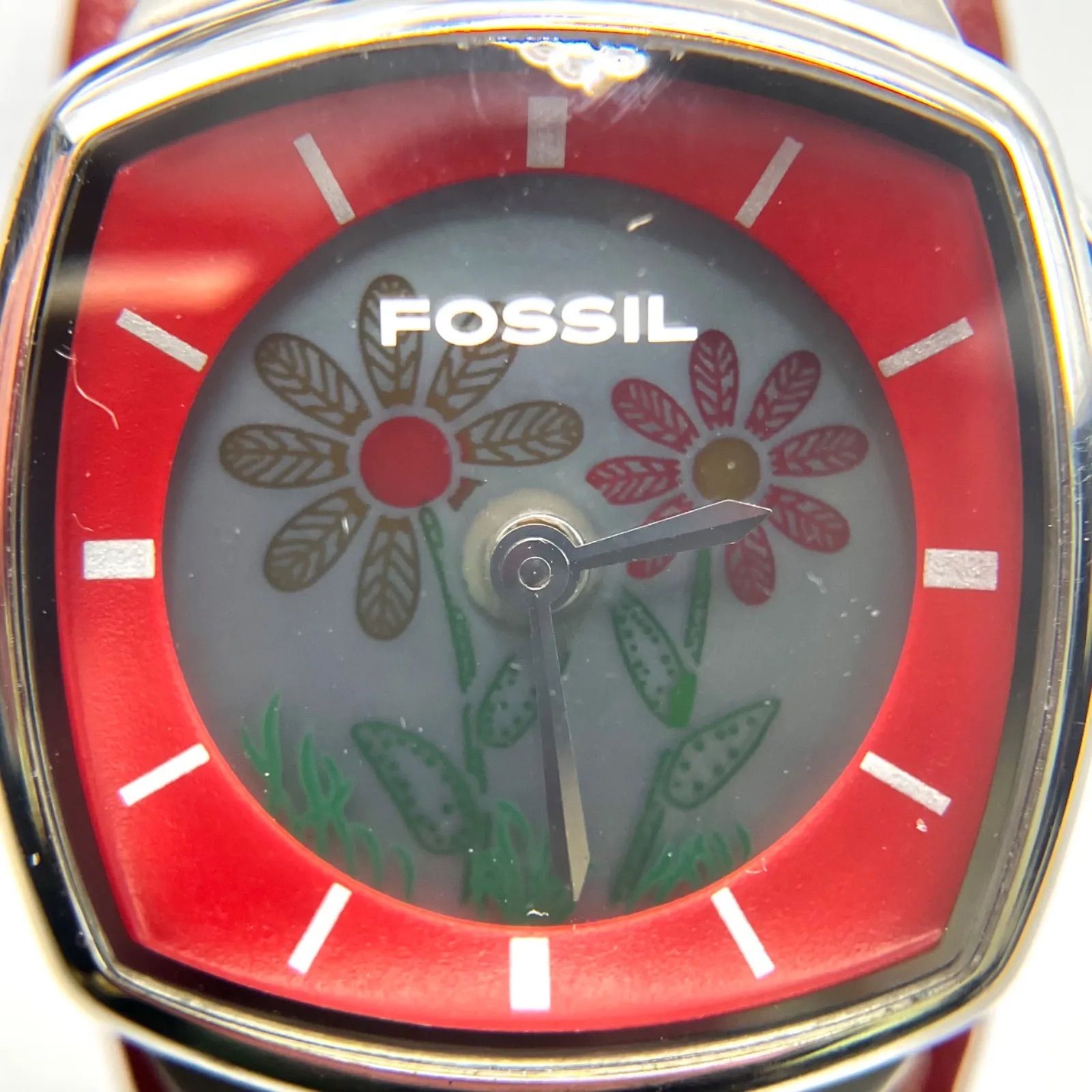 超希少 かわいい花が咲くディスプレイ フォッシル 腕時計 Fossil 