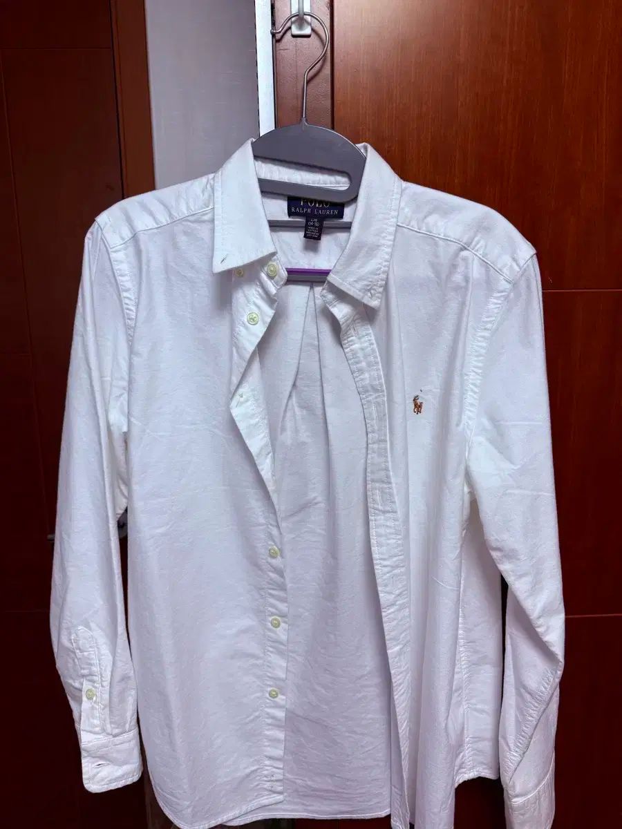ポロ Ralph Lauren ラルフローレン オックスフォード 白 シャツ L G