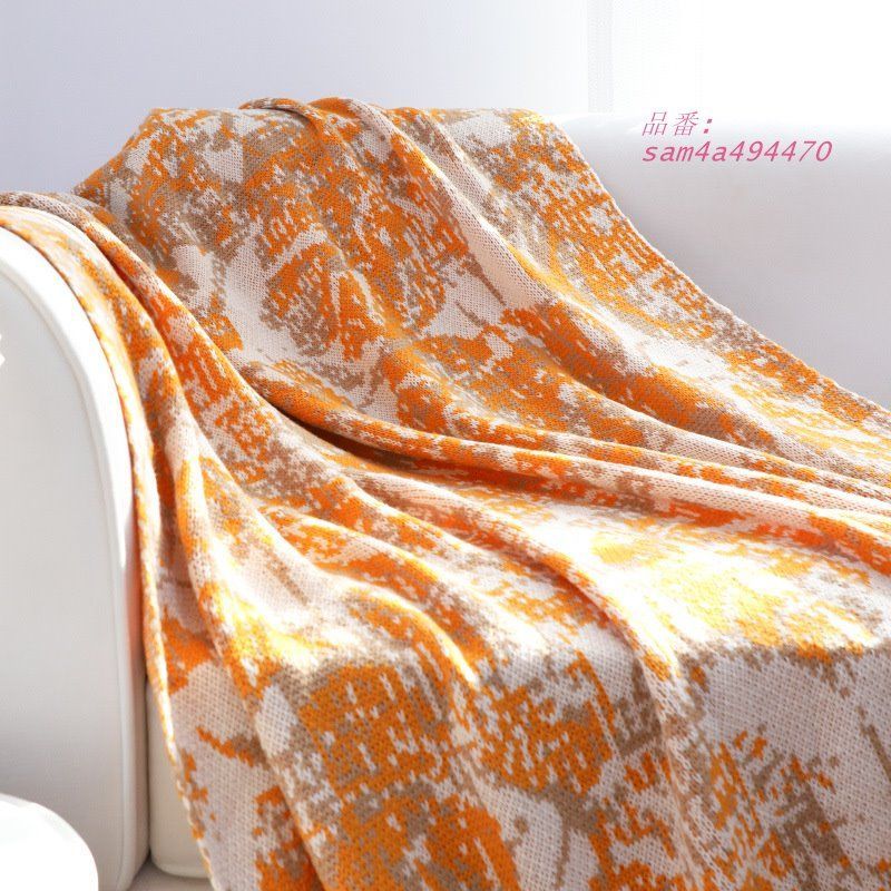 アート染めブランケットニットカジュアルブランケットオリジナルデザインリビングソファブランケット昼休みブランケットベッドルームベッド尾ブランケット