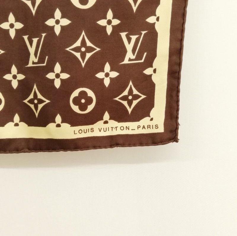 LOUIS VUITTON ルイヴィトン モノグラム ハンカチーフ シルク LOUIS VUITTON - [送料無料]LOUIS VUITTON ハンカチーフの通販