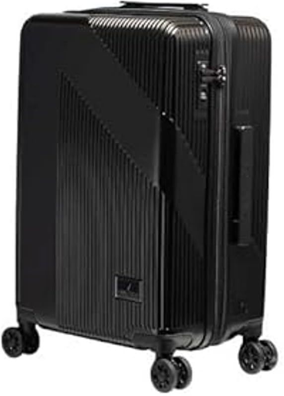 約55～61L ストッパー付衝撃吸収双輪キャスター 約3.8ｋｇ 22ｲﾝﾁ TSAロック 拡張型 370-1001 修学旅行サイズ スーツケース クロ ノーティカ