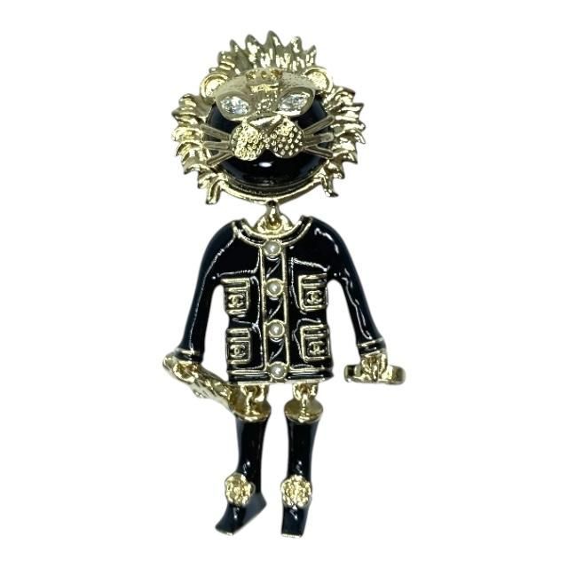 CHANEL シャネル ブローチ ピンブローチ アクセサリー ライオン