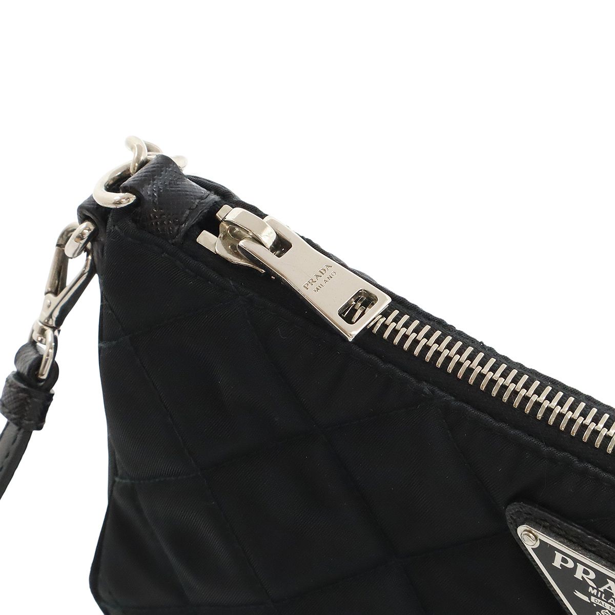 PRADA プラダ ショルダーバッグ ポシェット 斜め掛け 2WAY チェーン 