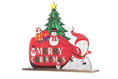 置き型B sparkle? クリスマス 飾り サンタ ツリー オーナメント 装飾 屋外 パーティー グッズ 置物 壁掛け (置き型B)