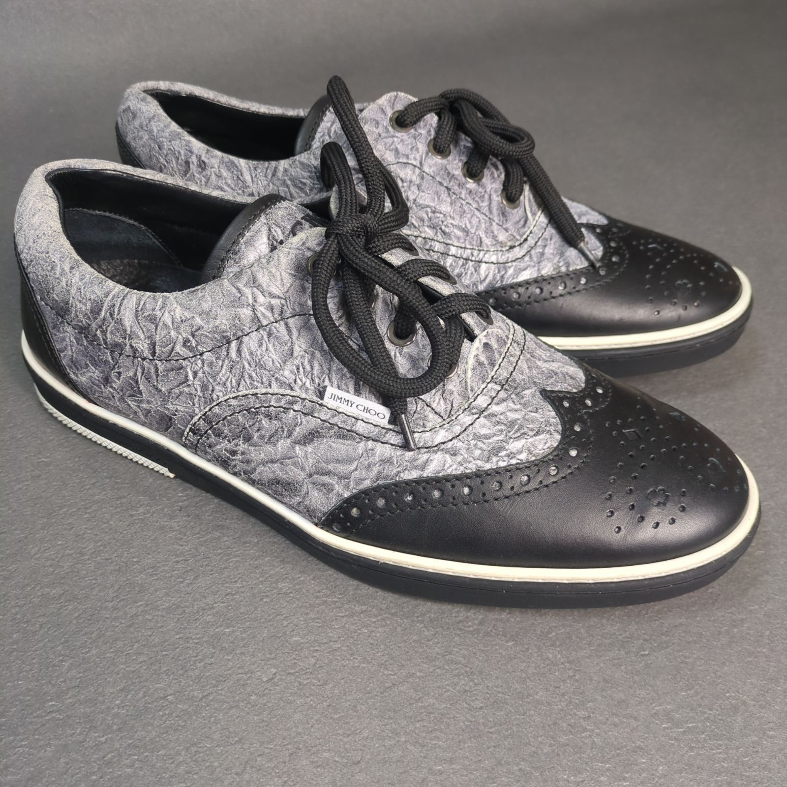 JIMMY 0258◇ JIMMY CHOO ジミーチュウ レザー スター スタッズ 巾着型 