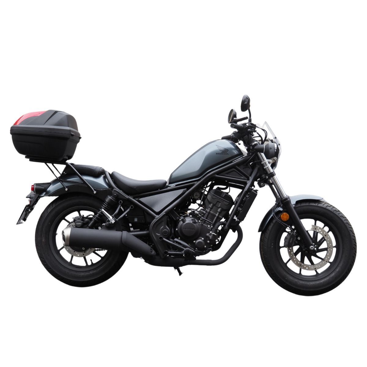 レブル250/500用リアキャリア_ファットバータイプ 48リッターボックス 