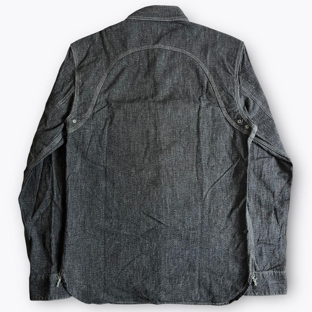 RRL BLACK CHAMBLEY SHIRT シャンブレー 猫目ボタン XS 2000000020174