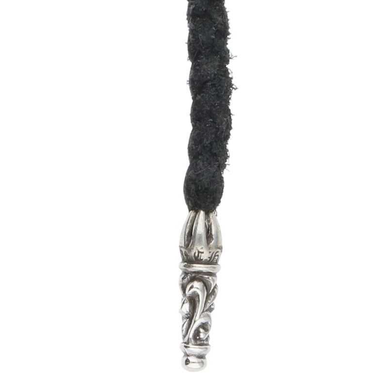 【鑑定済】クロムハーツ LEATHER BRAID スクロール レザーブレード 2024セール CHROME HEARTS クロムハーツ LEATHER BRAID