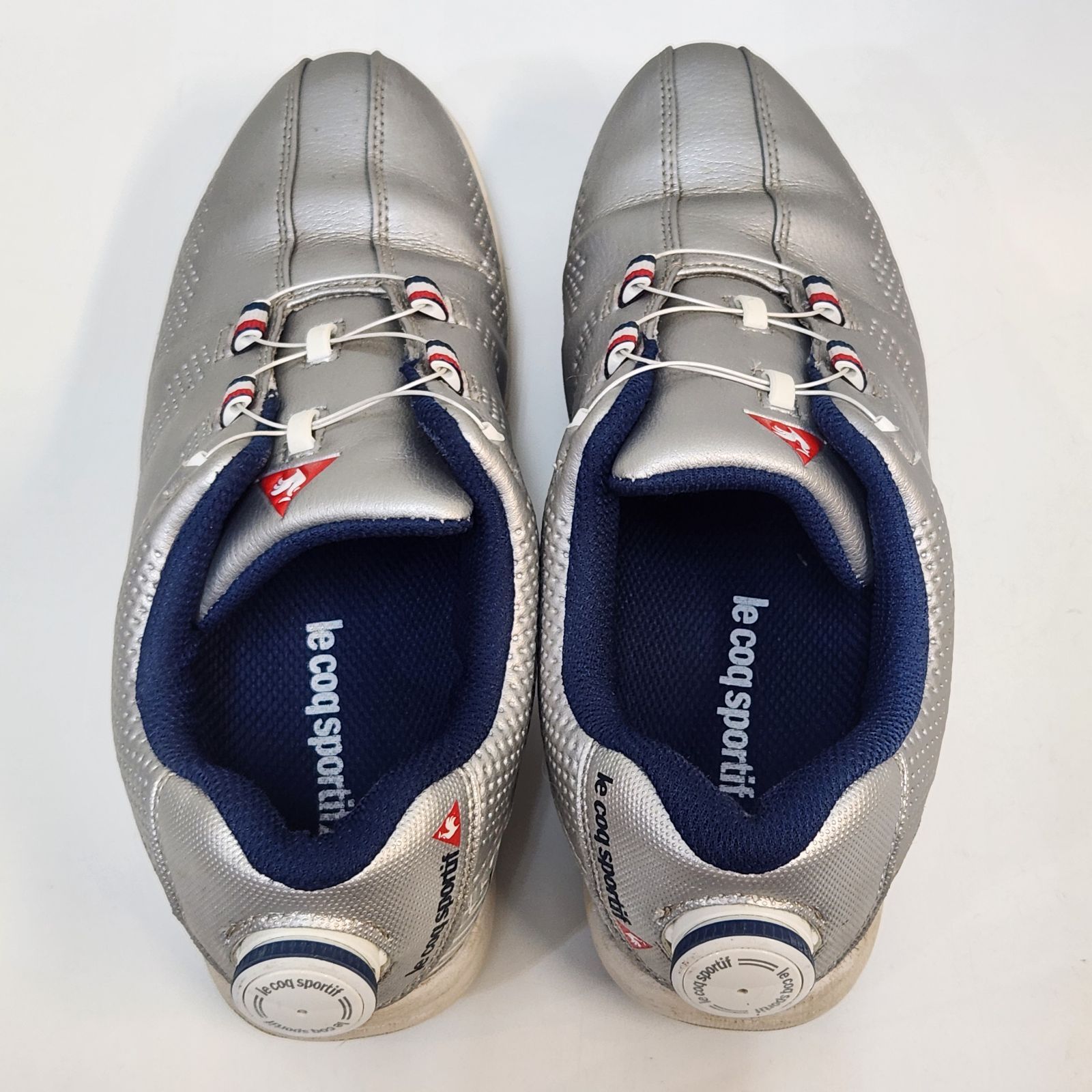 中古】le coq sportif ゴルフシューズ 22.5 レディース シルバー