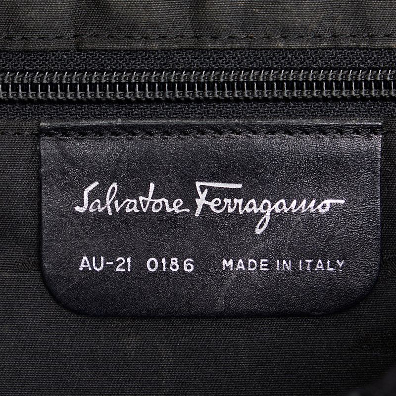 サルヴァトーレフェラガモ ヴァラ ハンドバッグ トートバッグ AU-21 0186 ブラック ナイロン レディース Salvatore  Ferragamo【1-0116673】 - メルカリ