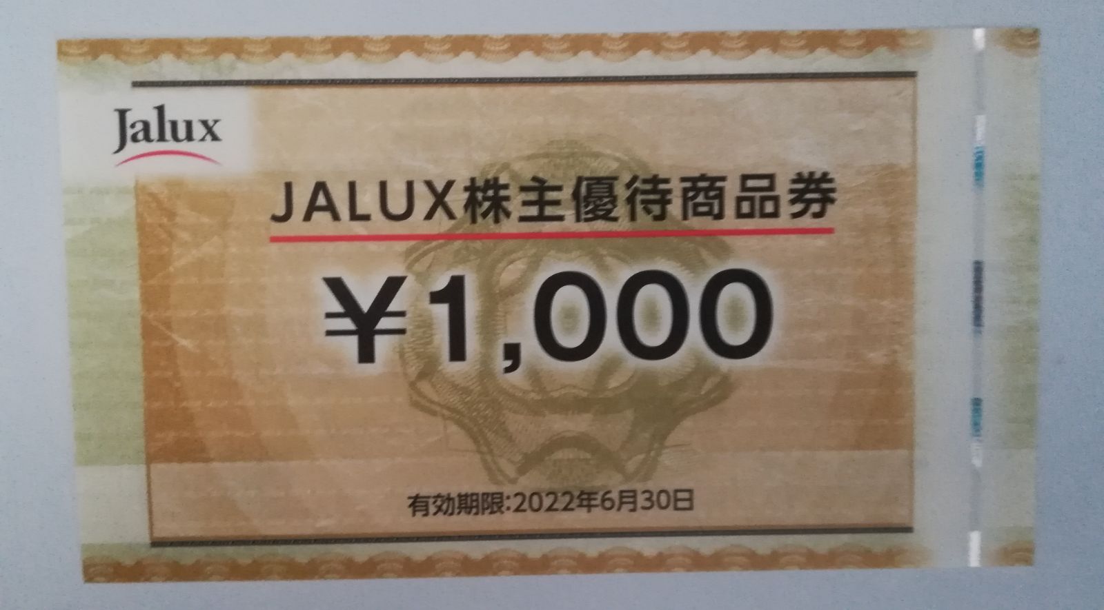 JALUX 株主優待券 4000円分 - 日本中央チケット販売 - メルカリ