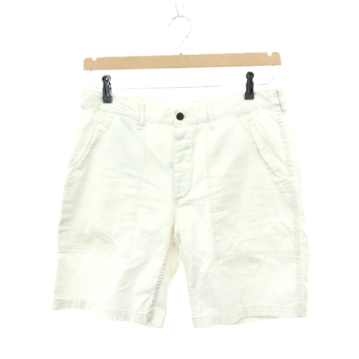 POLO RALPH LAUREN ポロラルフローレン ベイカーショートパンツ サイズ 34 SURPLUS|13スター|加工 コットン100％ ホワイト メンズ | 240001151106