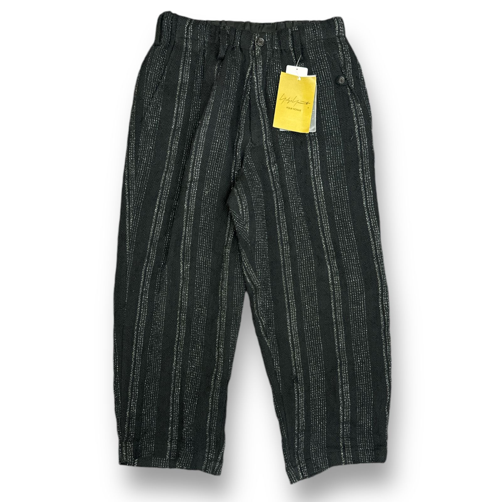 定価148500円 Yohji Yamamoto POUR HOMME 24SS COIN POCKET PANTS ストライプコインポケットパンツ  スラックス ヨウジヤマモト プールオム HS-P23-01 2 74644A4 - メルカリ