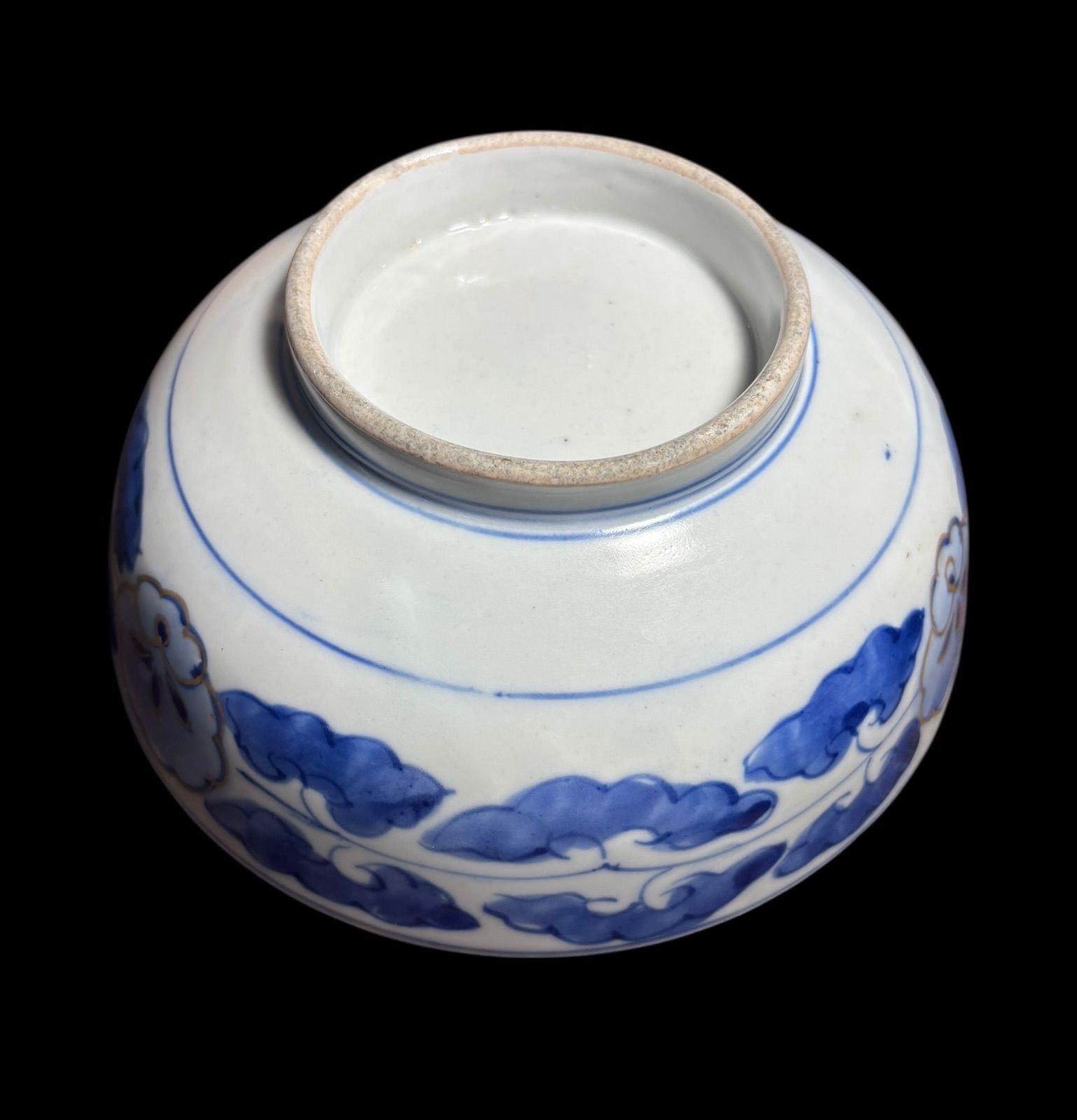 古伊万里 大鉢 [鳥草花文図] 錦手 金彩 色絵 鉢 取り皿 飾り皿 和食器 