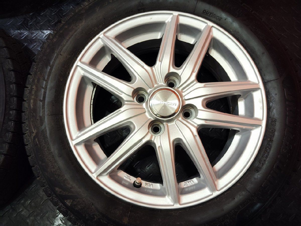 BS BLIZZAK VRX3 165/65R14】スタッドレス【ECO FORME 14インチ