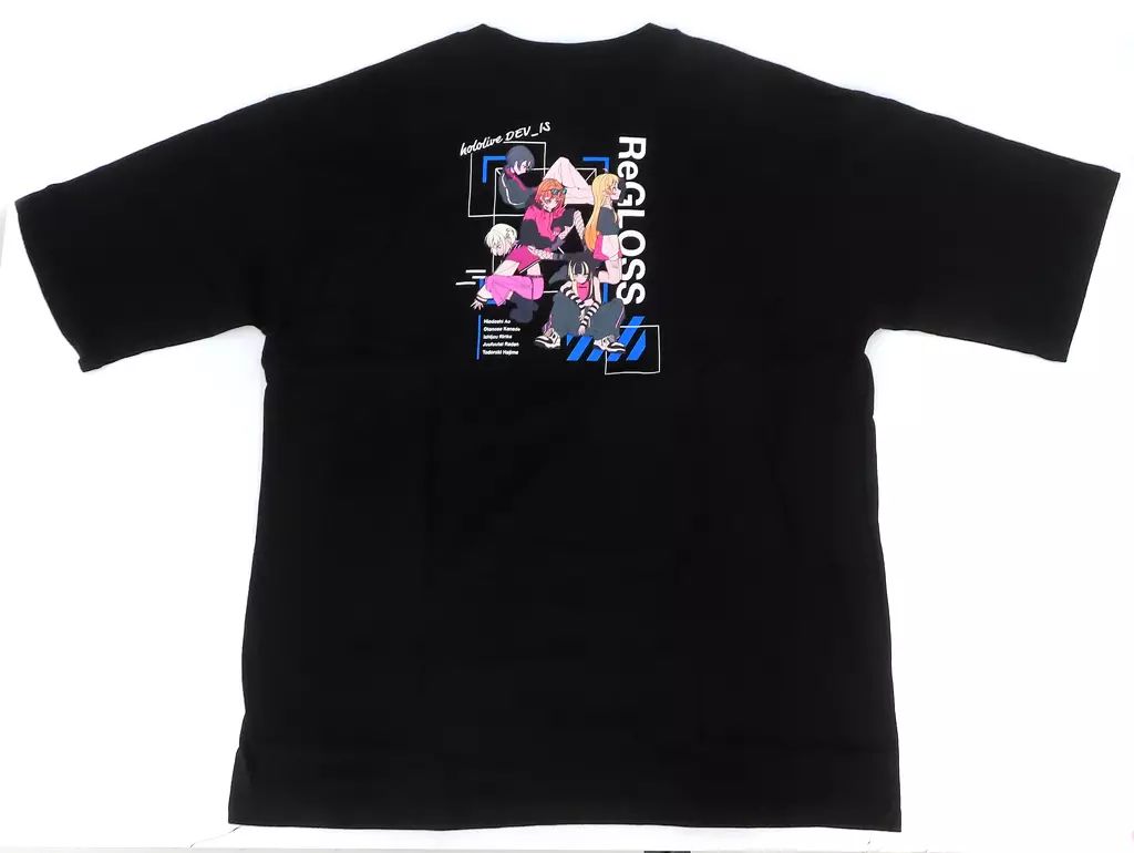 ホロライブ　ReGLOSS Tシャツ　ロゴver. ホロライブ ReGLOSS リグロス Tシャツ - メルカリ