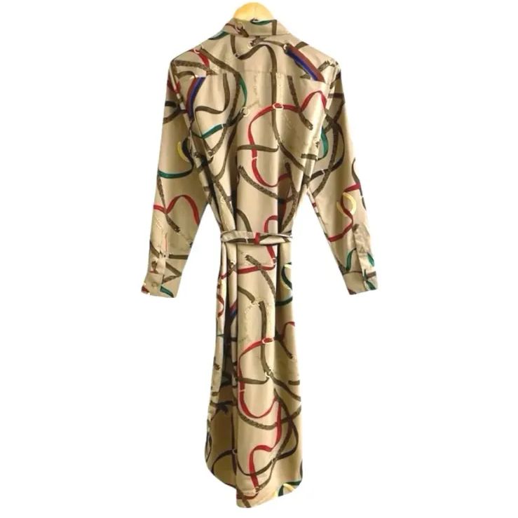 LAUREN RALPH LAUREN ラルフローレン ベルト 柄 ワンピース 10