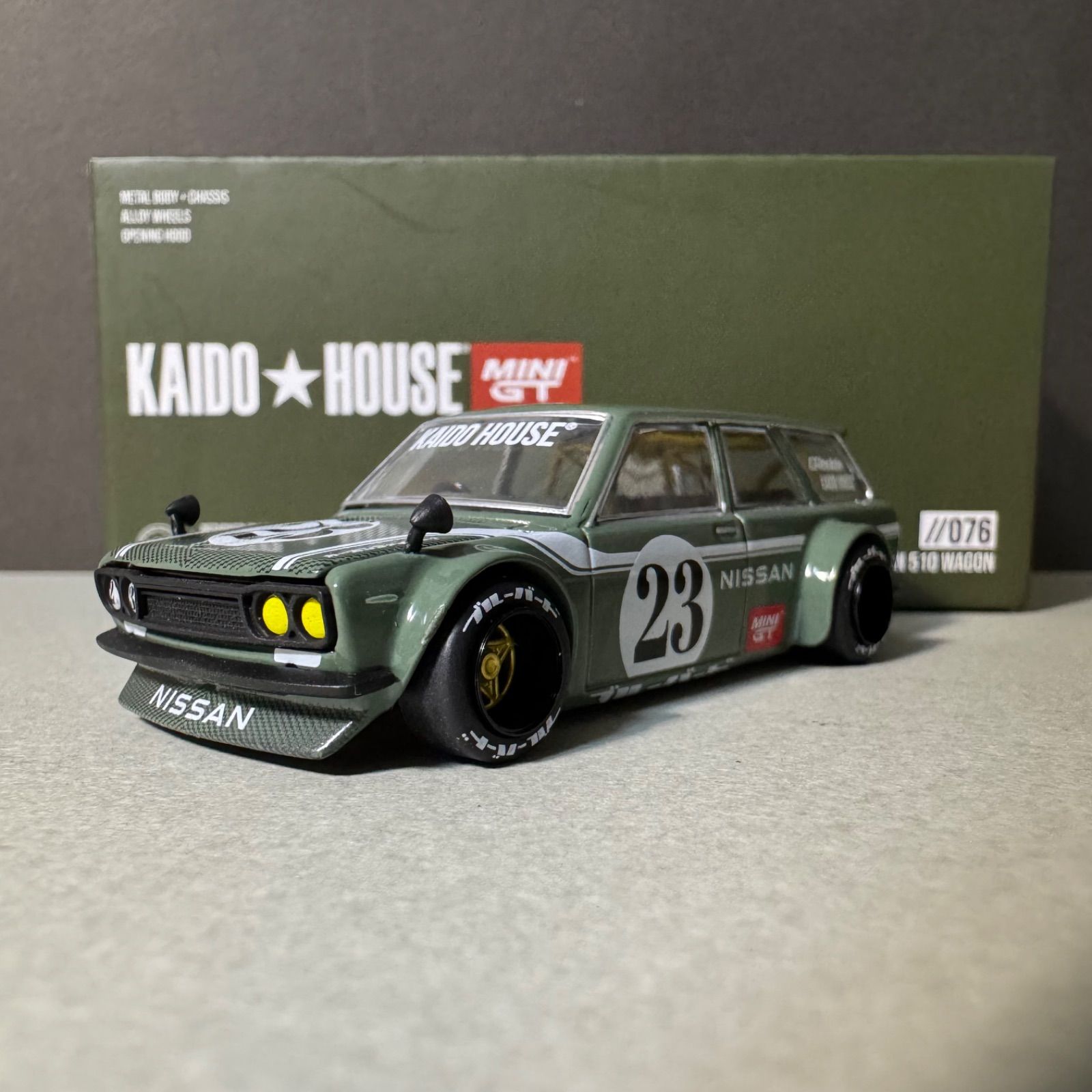 1/64街道ハウス KAIDO HOUSE ダットサン 510初期もの3台セット ミニGT 1/64 KAIDO・HOUSE 街道ハウス ダットサン 510 3台セット