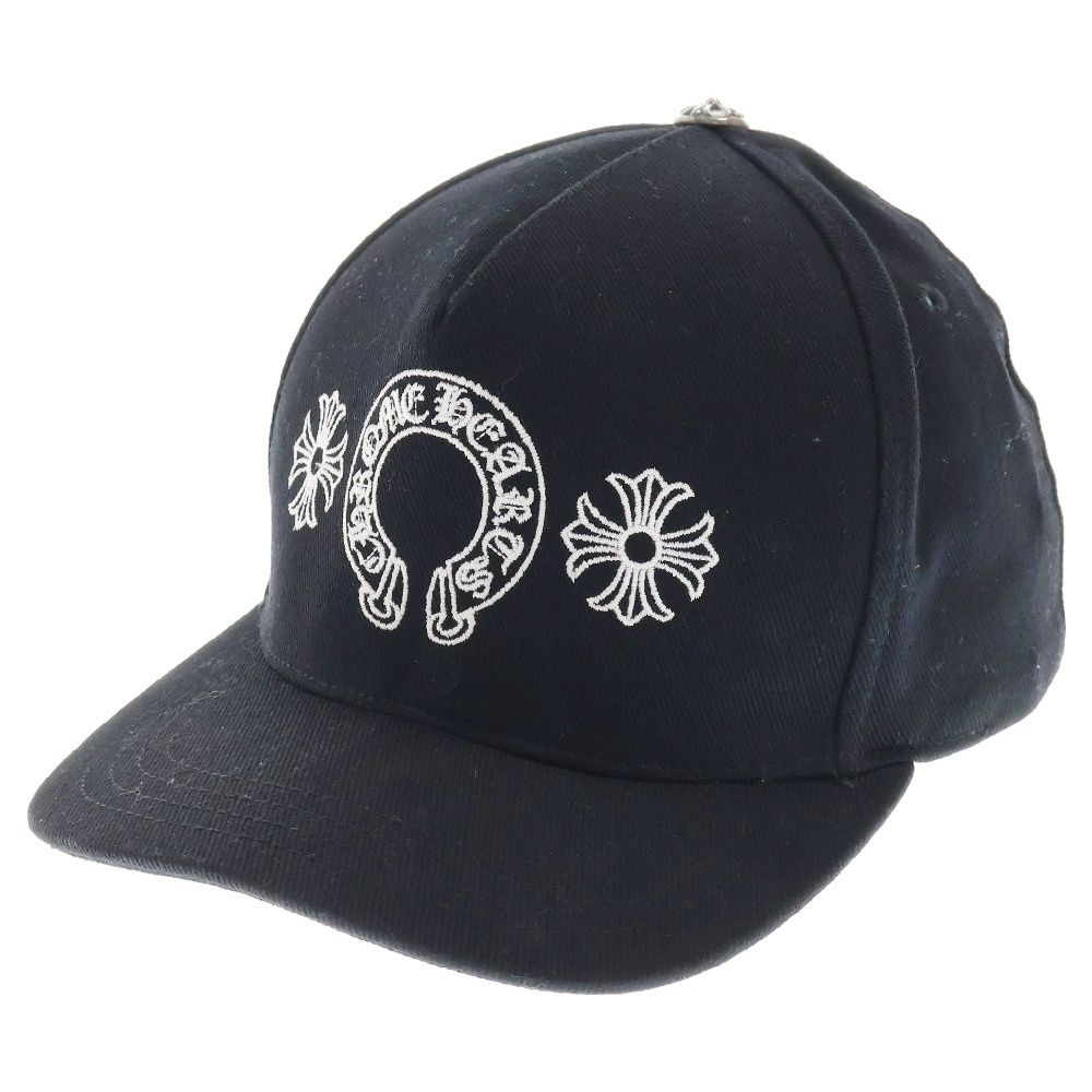 CHROME HEARTS クロムハーツ Baseball CAP Horseshoe CH CROSS CHロゴ ホースシュー 帽子 キャップ ブラック