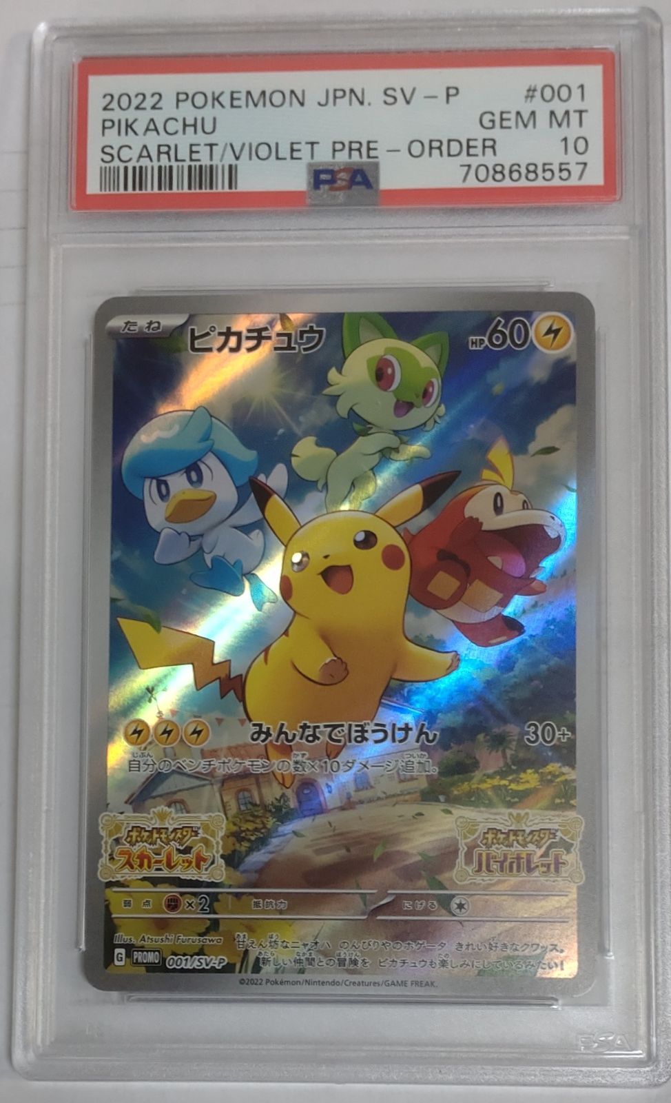 PSA10 スカーレットバイオレット ポケモンカード ピカチュウ 購入特典