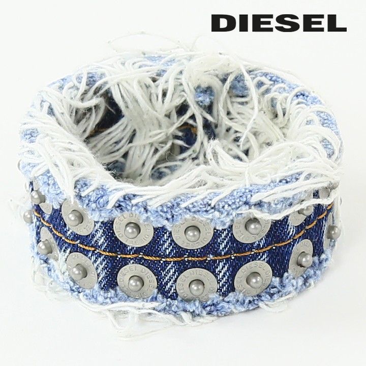 新品・未使用 ディーゼル DIESEL デニムブレスレット メンズ 