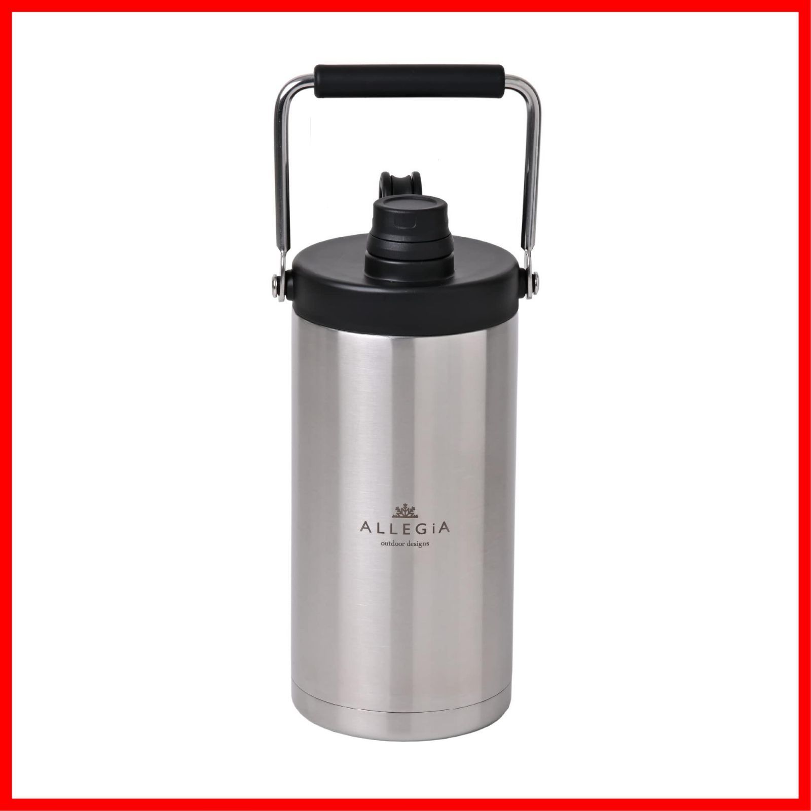 新着商品 氷入れ キャンプ AR-VICB ステンレス HOTも対応 長時間 持ち運び 氷 ALLEGiA 3.5L 1.8L 保冷 ボトル 真空 B 1.8Lシルバー×ブラック アウトドア ジャグ アイスコンテナ アレジア