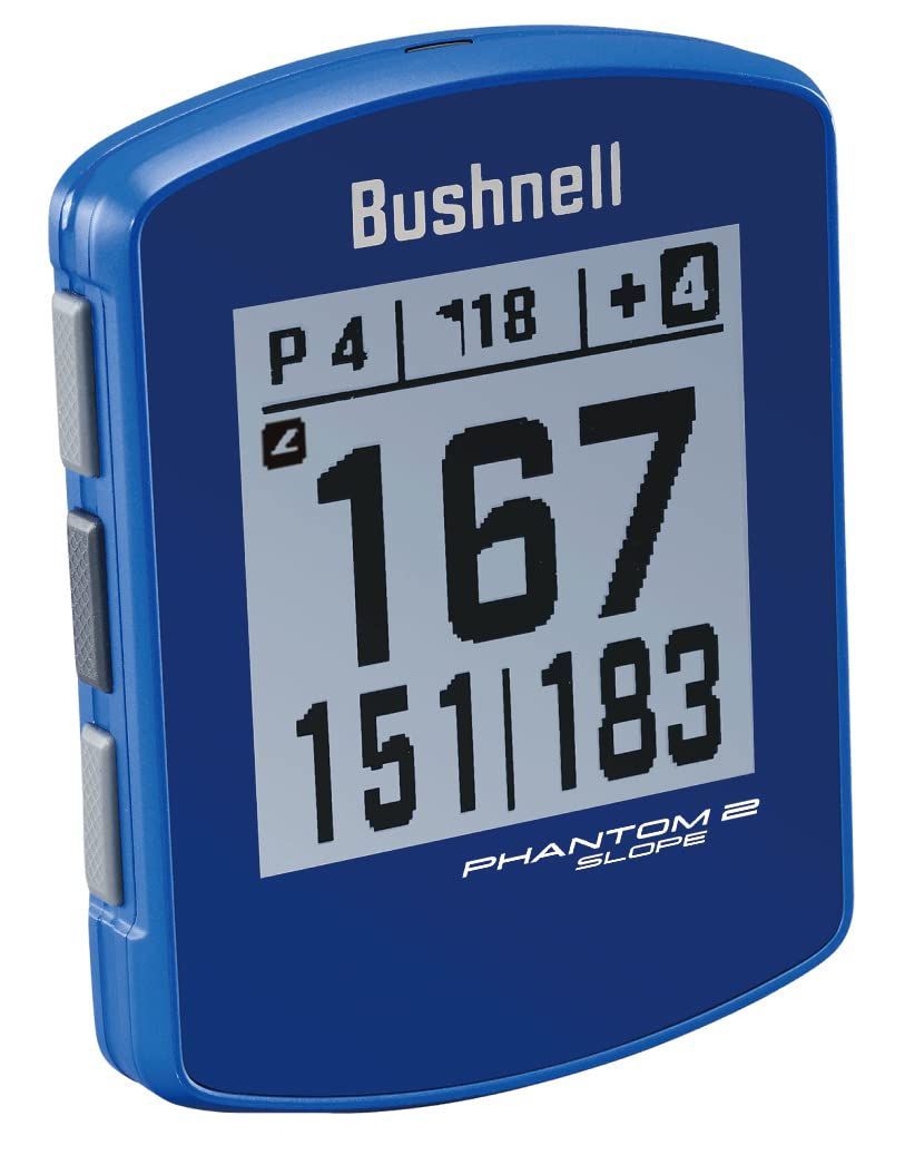 ブッシュネル（Bushnell） ゴルフ 距離計 GPSナビ 防水 小型 軽量 ファントム2 スロープ ブルー （ブルー/ＦＦ/Men's、Lady's）