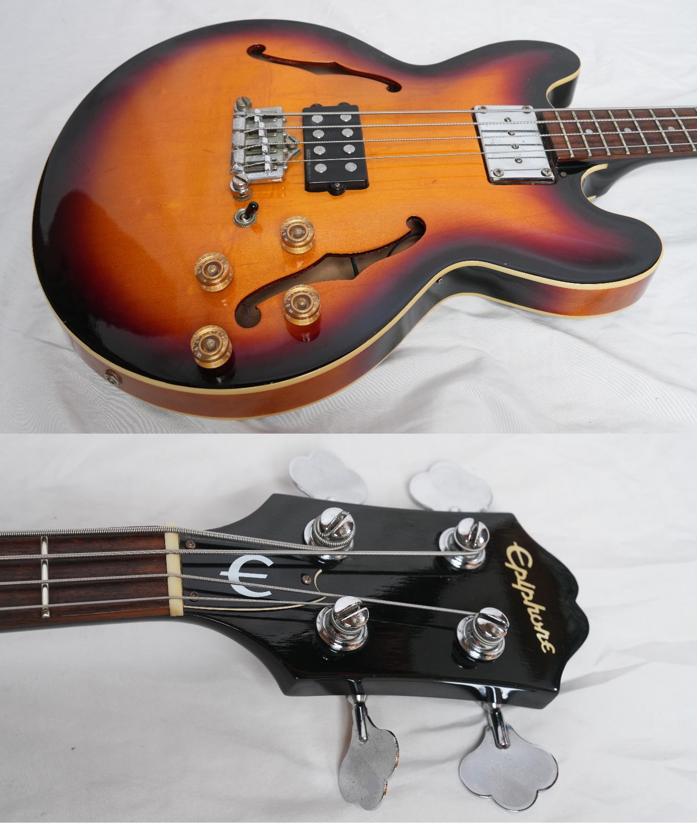 Epiphone エピフォン RIVOLI VC 97年製 セミアコベース 1997 Epiphone Rivoli VC natural – Yeahman's Vintage & Used