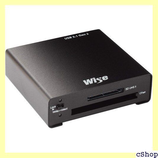 Wise CSD2 コンボカードリーダー USB 3.1 Type-C USB 3.1 Gen 2対応 CFast＆SDカードリーダー USB 3.1  ケーブル 2本付き Type-C to Type-C、Type-C to Type-A 1557