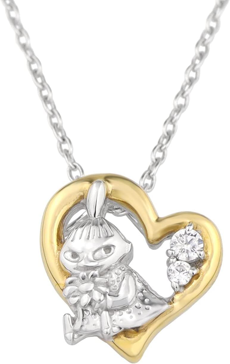 [新宿銀の蔵] ムーミン MOOMIN リトルミイ オープンハート ネックレス レディース シルバー925 公 式 ちびのミイ グッズ キャラクター