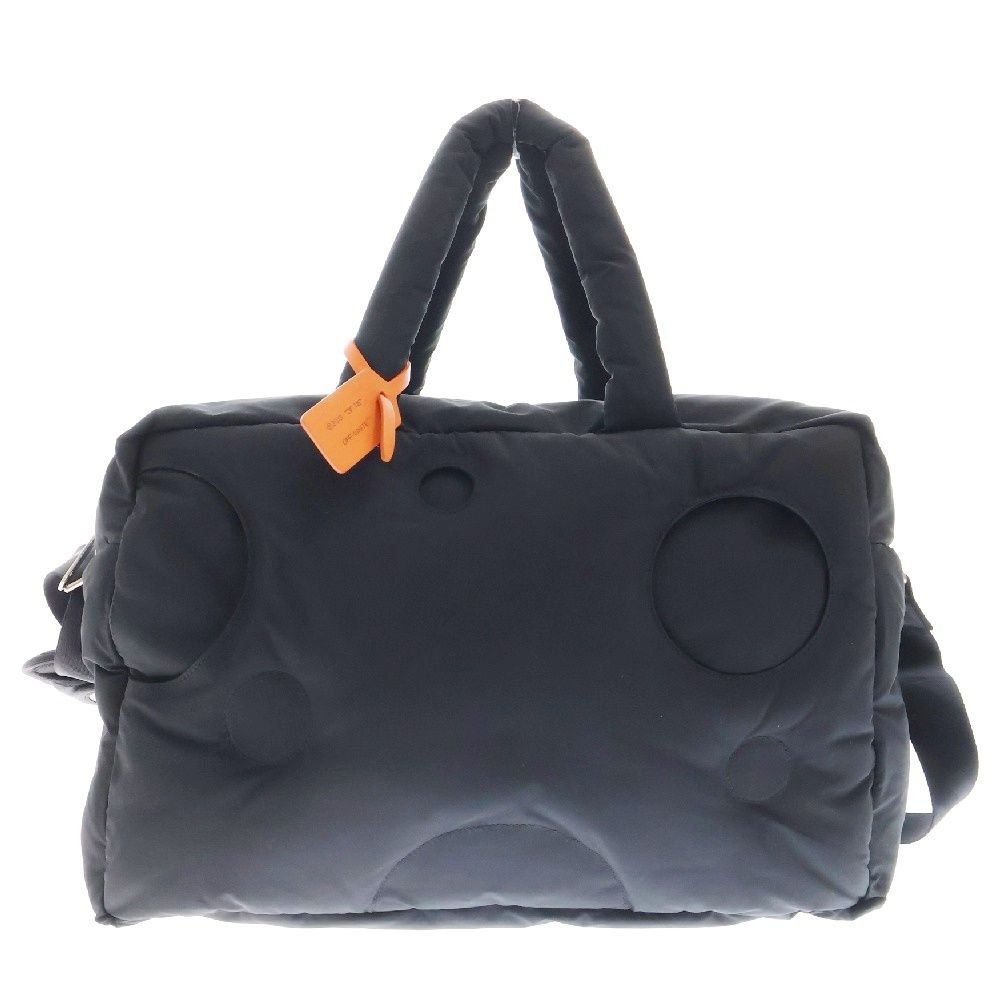 OFF-WHITE (オフホワイト) Meteor Travel Bag トラベルバッグ ハンドバッグ ショルダーバッグ ブラック OMNN033F21FA0011010