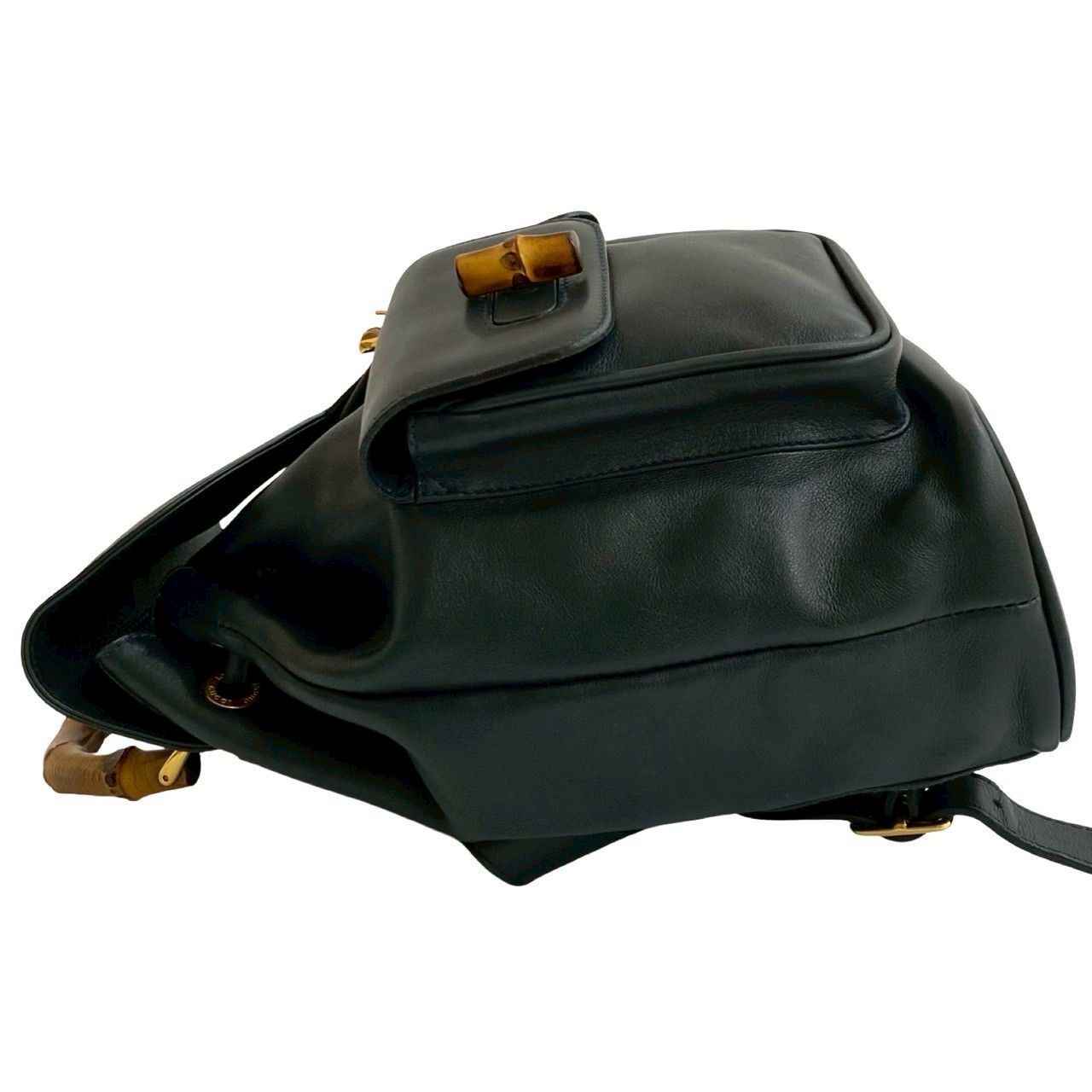 極 美品 GUCCI グッチ ヴィンテージ オールドグッチ レザー 本革