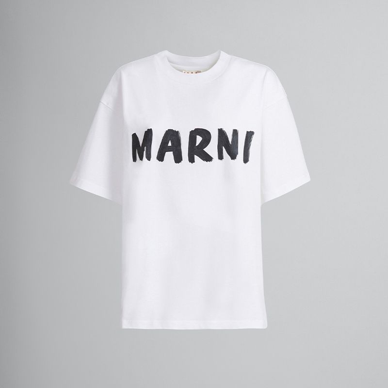 MARNI マルニ ロゴ入り オーガニックコットン Tシャツ THJET49EPH
