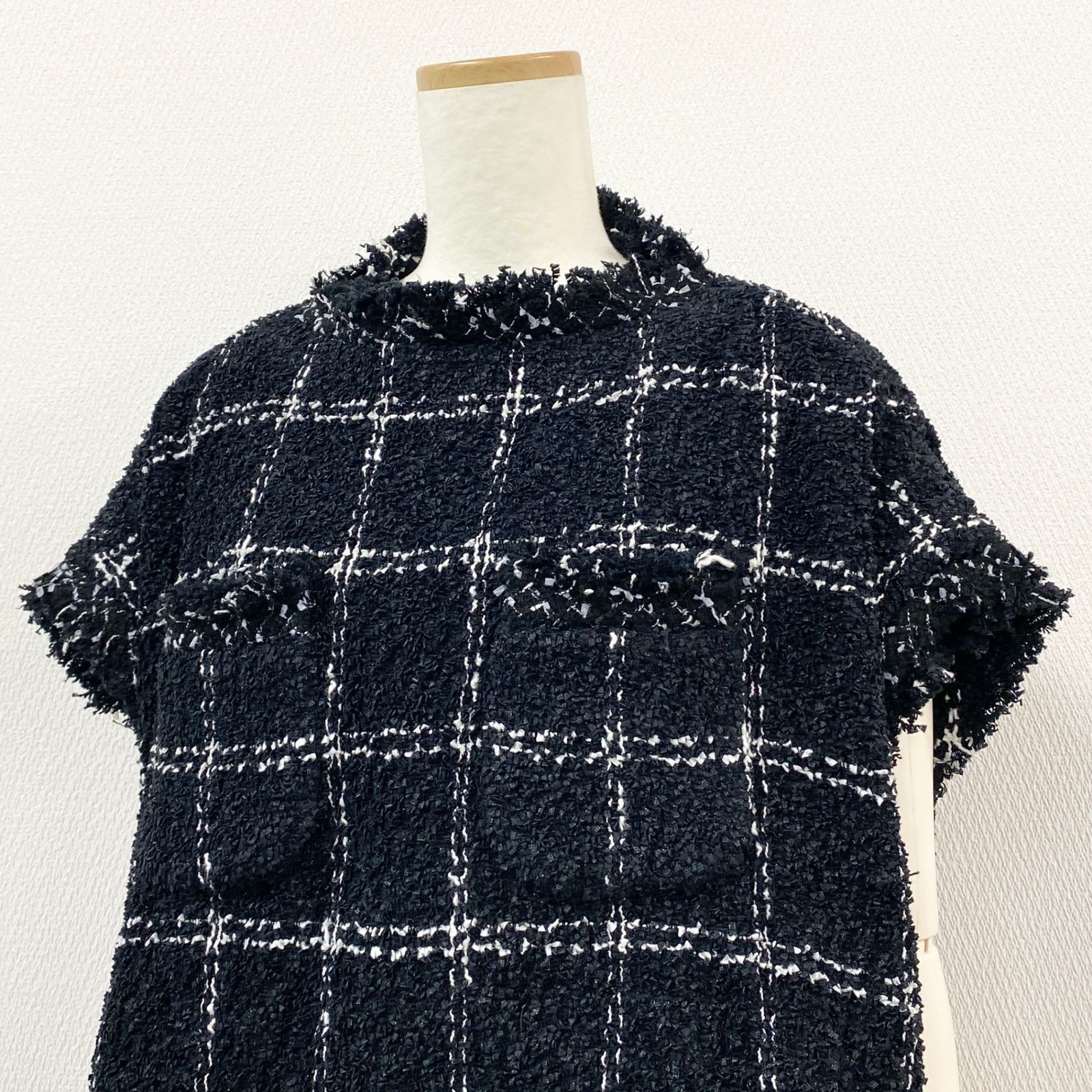 16h9《極美品》sacai サカイ 24SS ツイードプルオーバー オーバー 