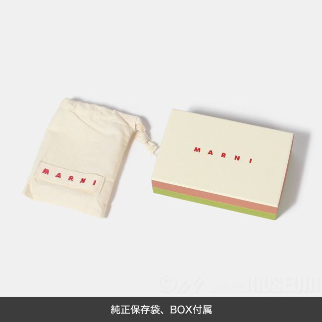 【新品未使用】 MARNI マルニ 財布 三つ折り財布 ブラック TRIFOLD WALLET PFMO0056U1P2644