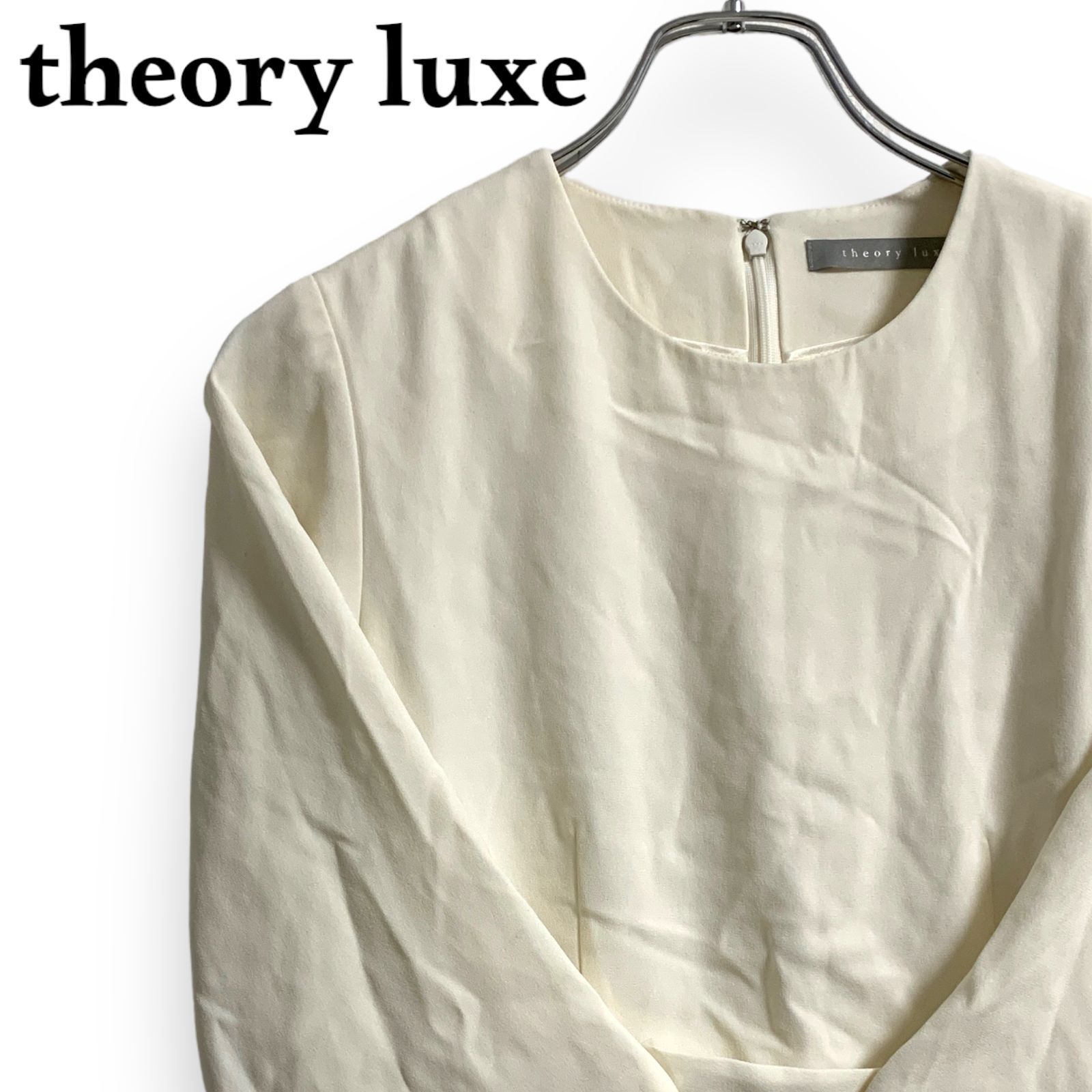 theory luxe セオリーリュクス プルオーバー ブラウス オフホワイト