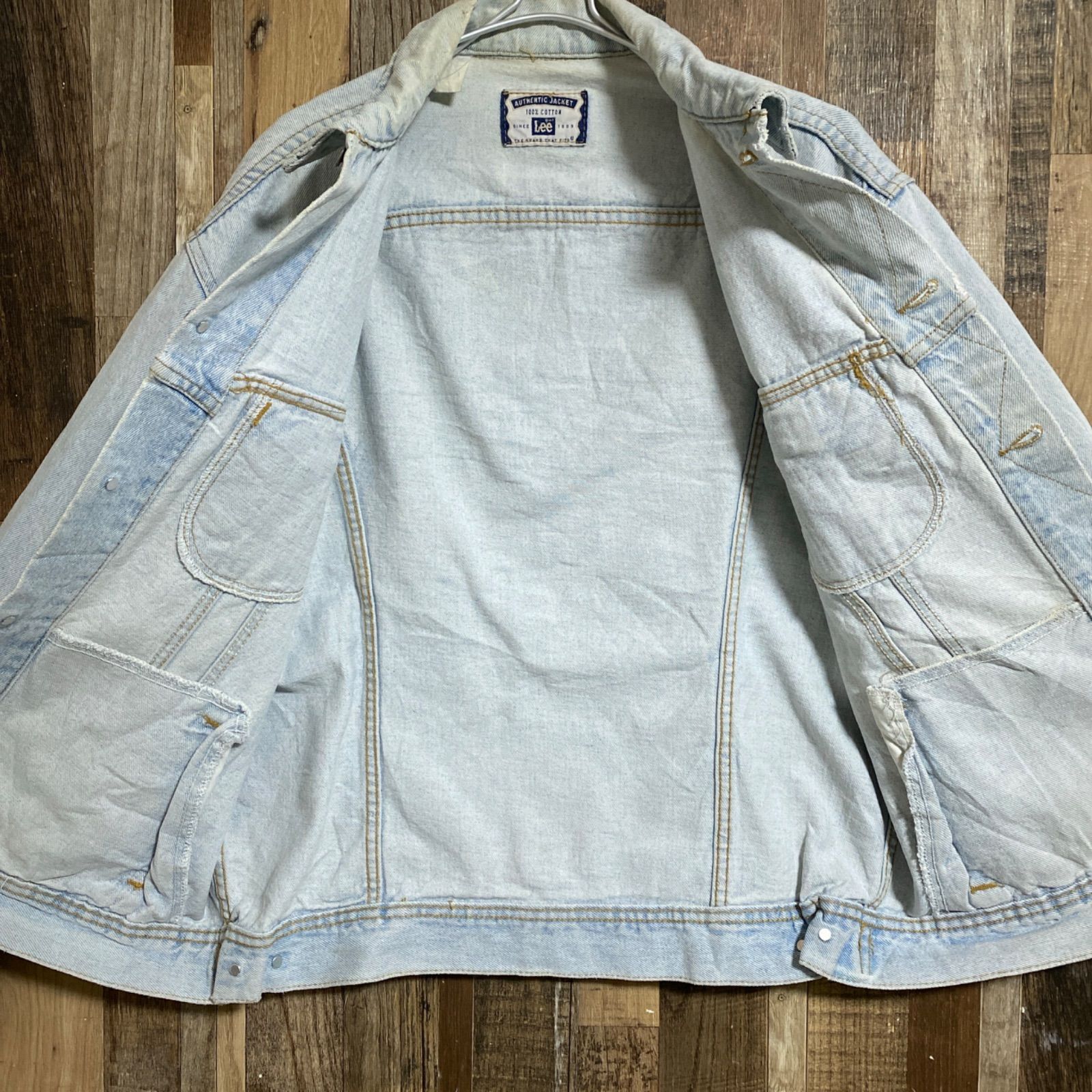 Gジャン Lee リー デニムジャケット アイスブルー ヴィンテージ 