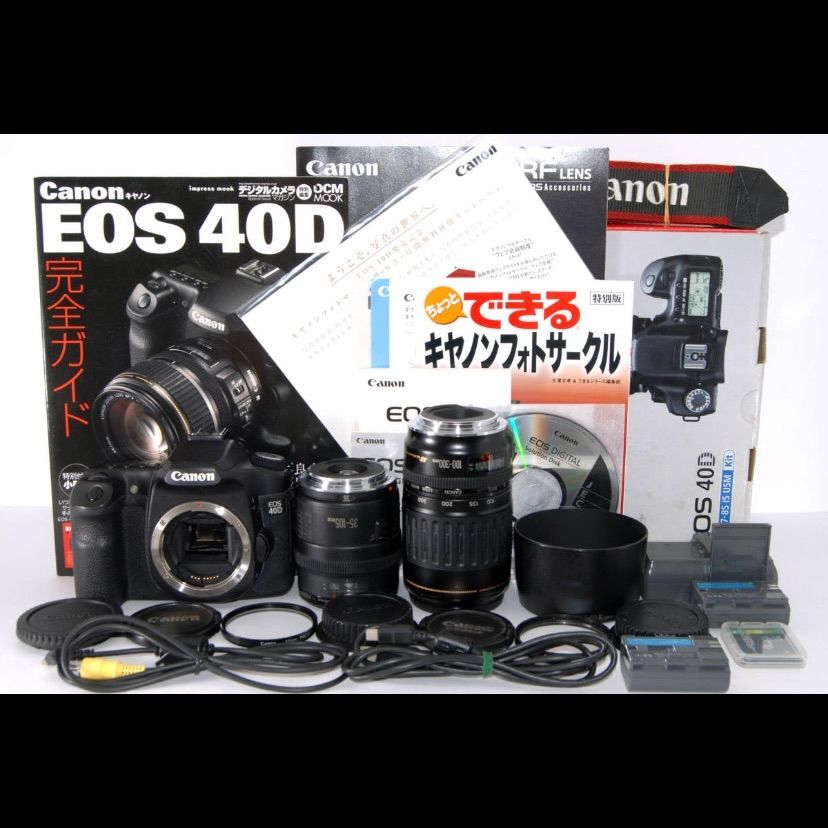 ◇初心者入門＆付属品多数◇ Canon キャノン EOS 40D 純正＆超望遠Ｗ