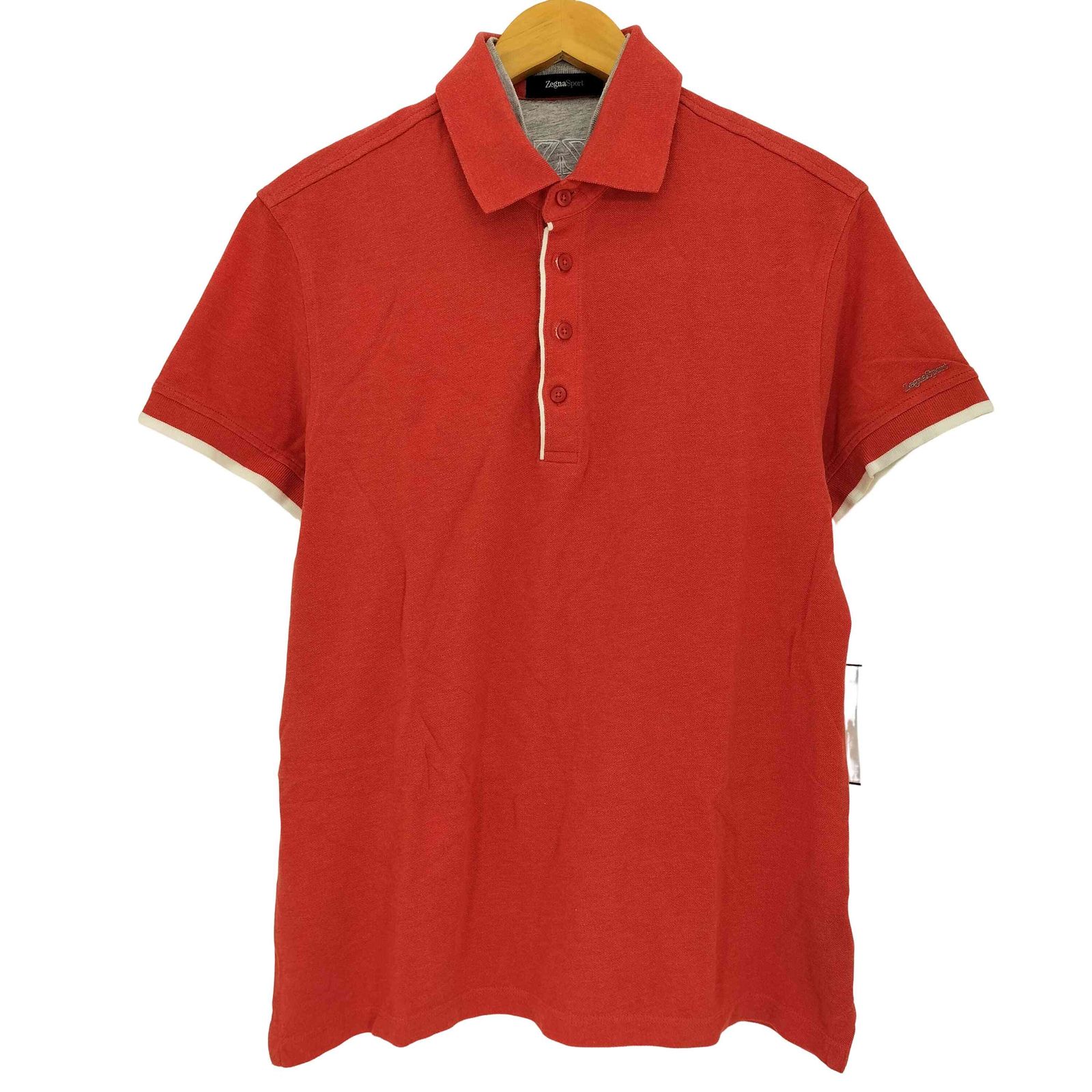 美品 ゼニアスポーツ ポロシャツ Ｌサイズ ゼニアスポーツ Zegna sport ダブルカラー ポロシャツ メンズ