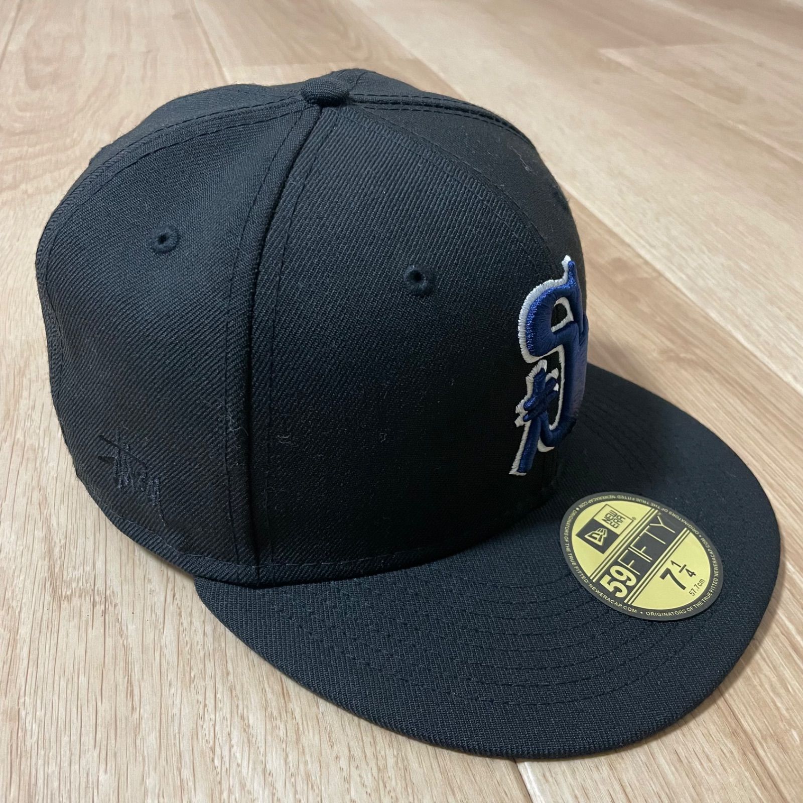 STUSSY VINTAGE S NEW ERA CAP 57.7cm - メリカルくんのメルカリ店