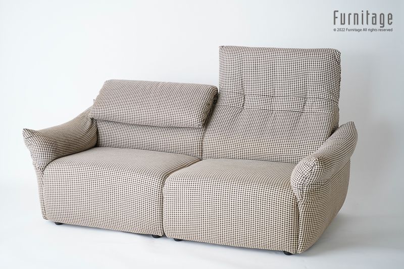 フクラ 展示品 フクラ「フィナンシェ」アームレス2人掛けソファ 2P