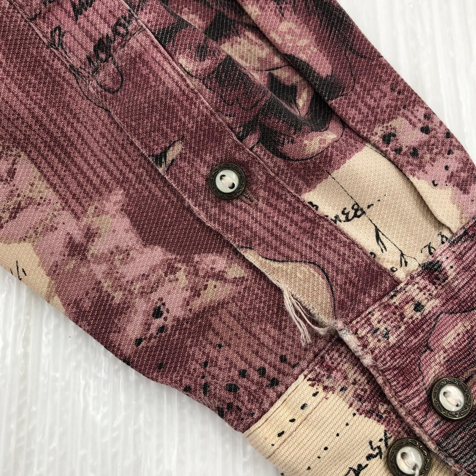 新作 HUNT CLUB ハントクラブ 総柄長袖シャツ sizeM/パープル系 トップス